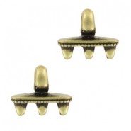 Cymbal ™ DQ metal Eye Mesaria Iii for SuperDuo beads - Antique bronze